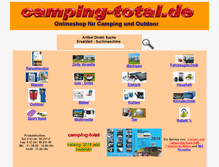 Tablet Screenshot of campingtotal.de